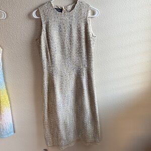 Cynthia Howie Cream Sleeveless Dress